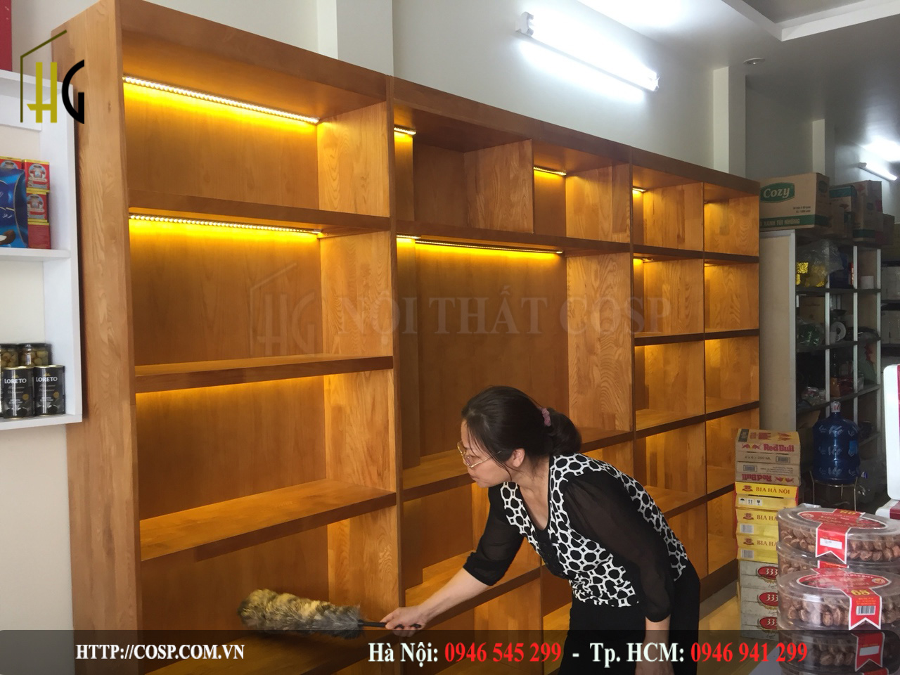 Tủ trưng bày rượu - Cô Hằng - Quảng Ninh
